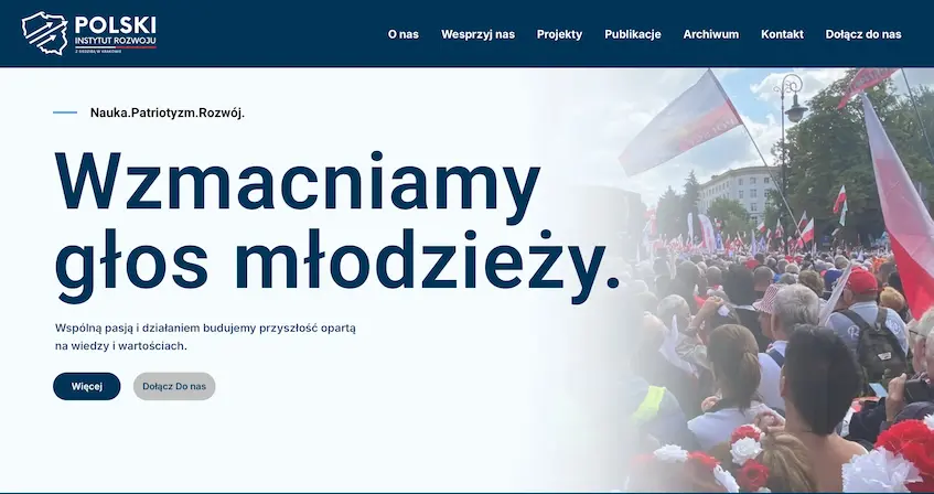 Polski Instytut Rozwoju – strona firmowa z SEO i blogiem (realizacja ElevateWeb Studio)